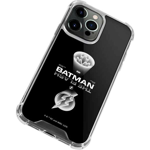 DC Comics The Flash Movie: Batman Flash Future & Past iPhone 14 Pro Clear Case
